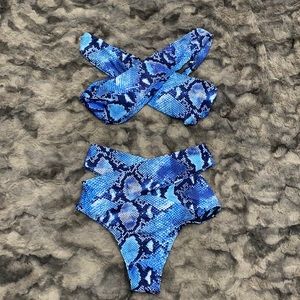 Snake Print Bathing Suit